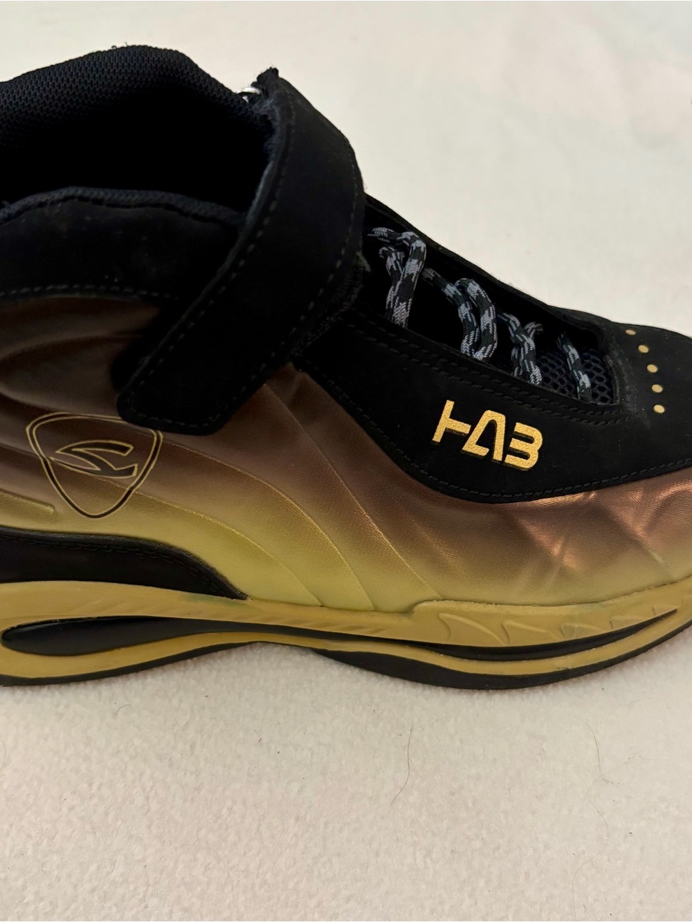 Kids' Gold and Black Sneakers